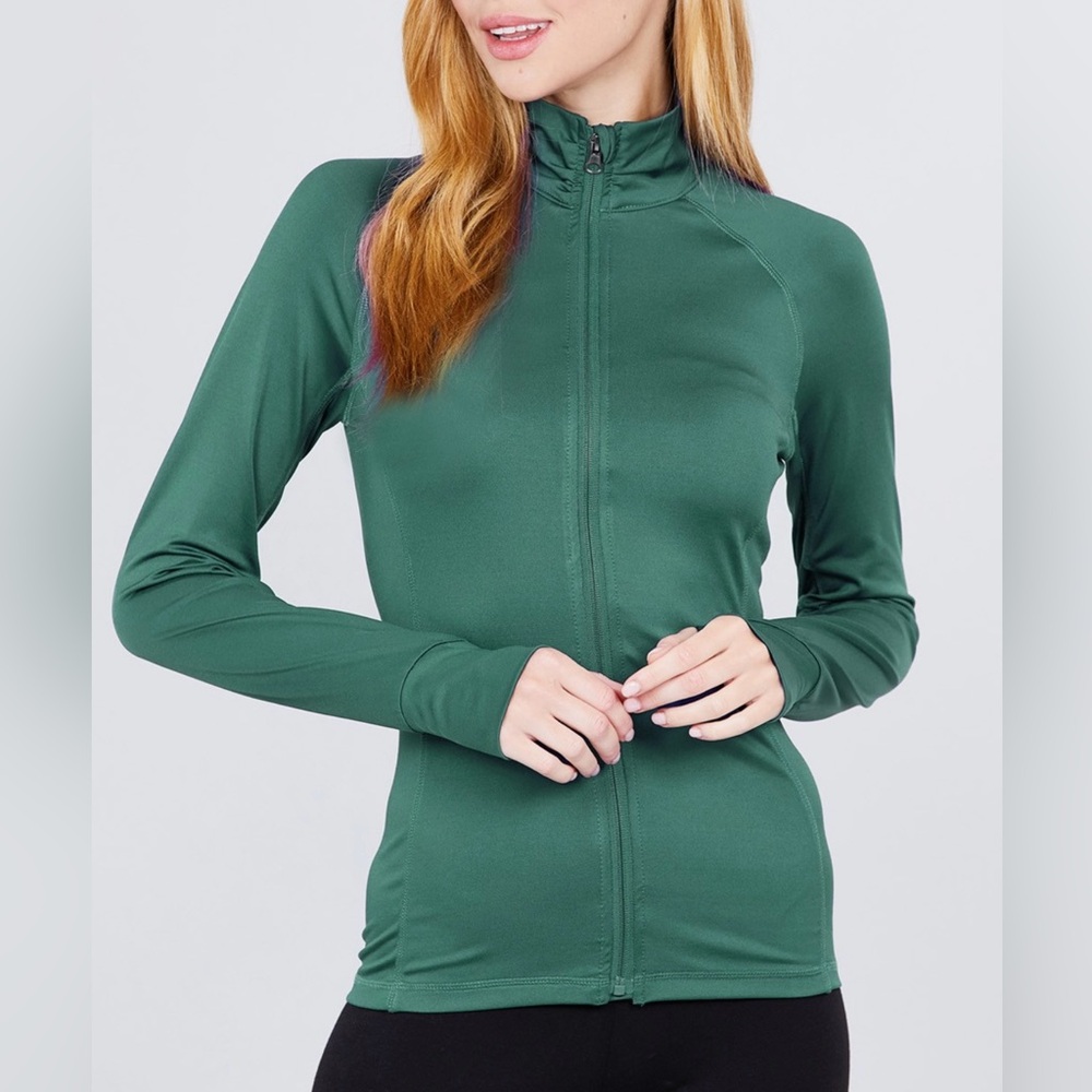 Medium Emerald Long Sleeve Athletic Top
